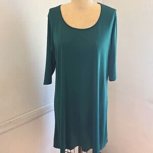 Eileen Fisher Forest Green Short‎ Sleeve Tee